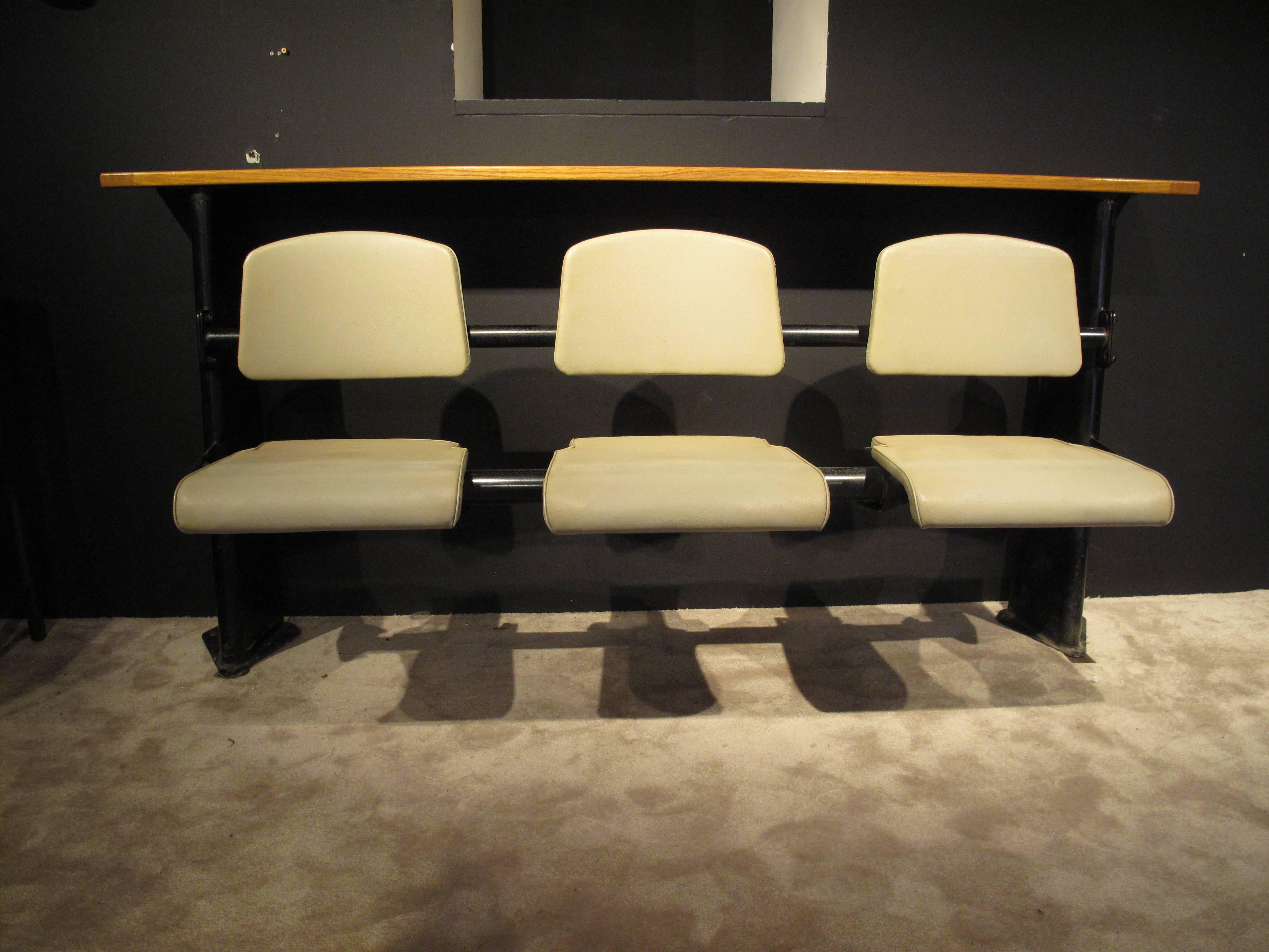 Mid-20th Century Jean Prouvé Lecture Hall Bench From CEA