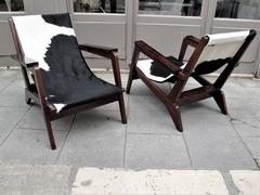 Pierre Jeanneret Style of Armchairs Design 1940 Grenoble