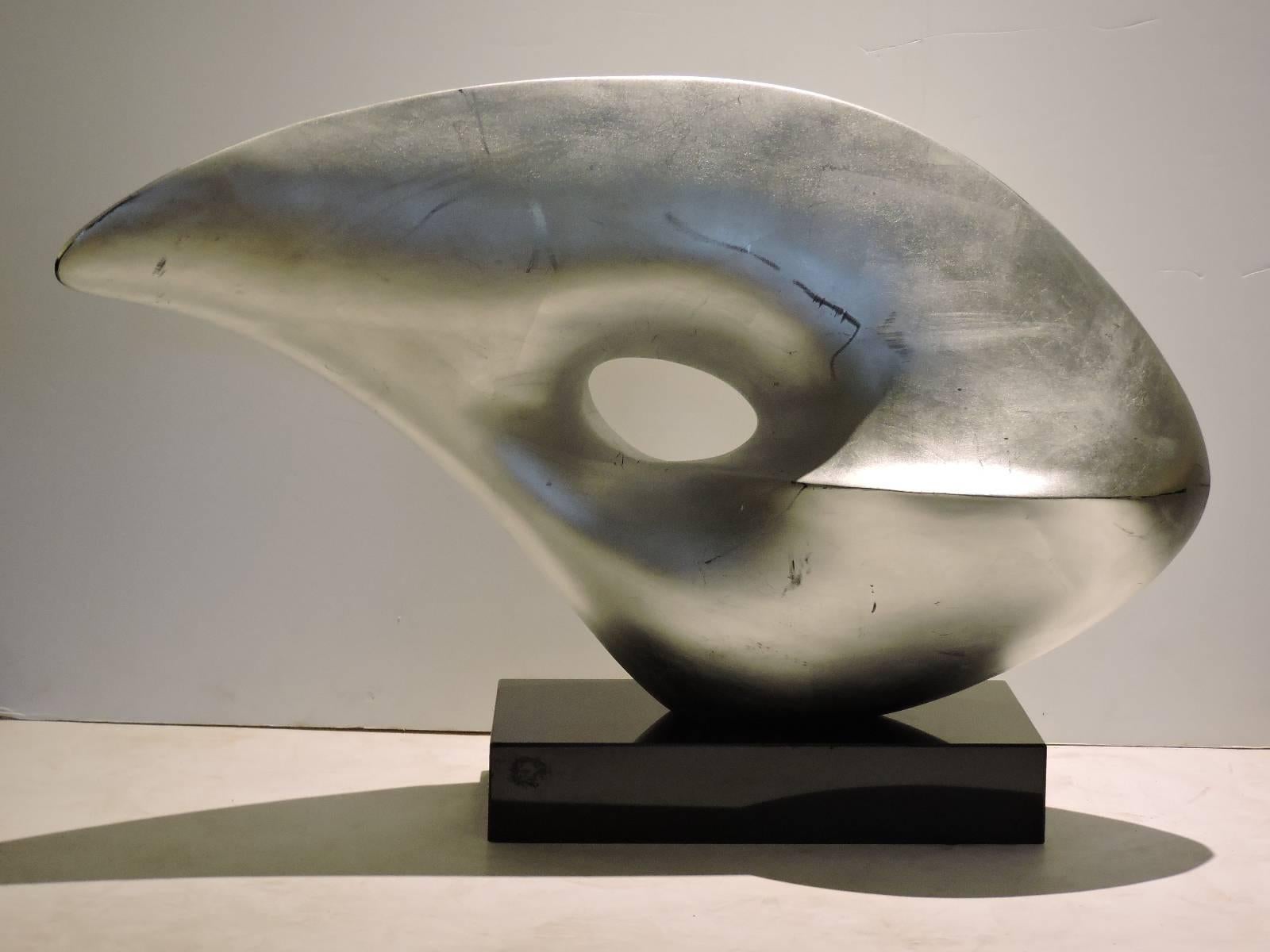 Abstract Fiberglass Sculpture in the Style of Barbara Hepworth 3