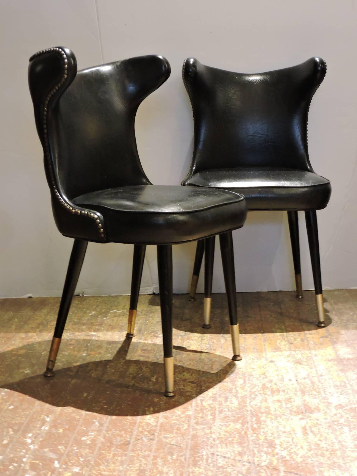 American Sleek Hollywood Regency Chairs