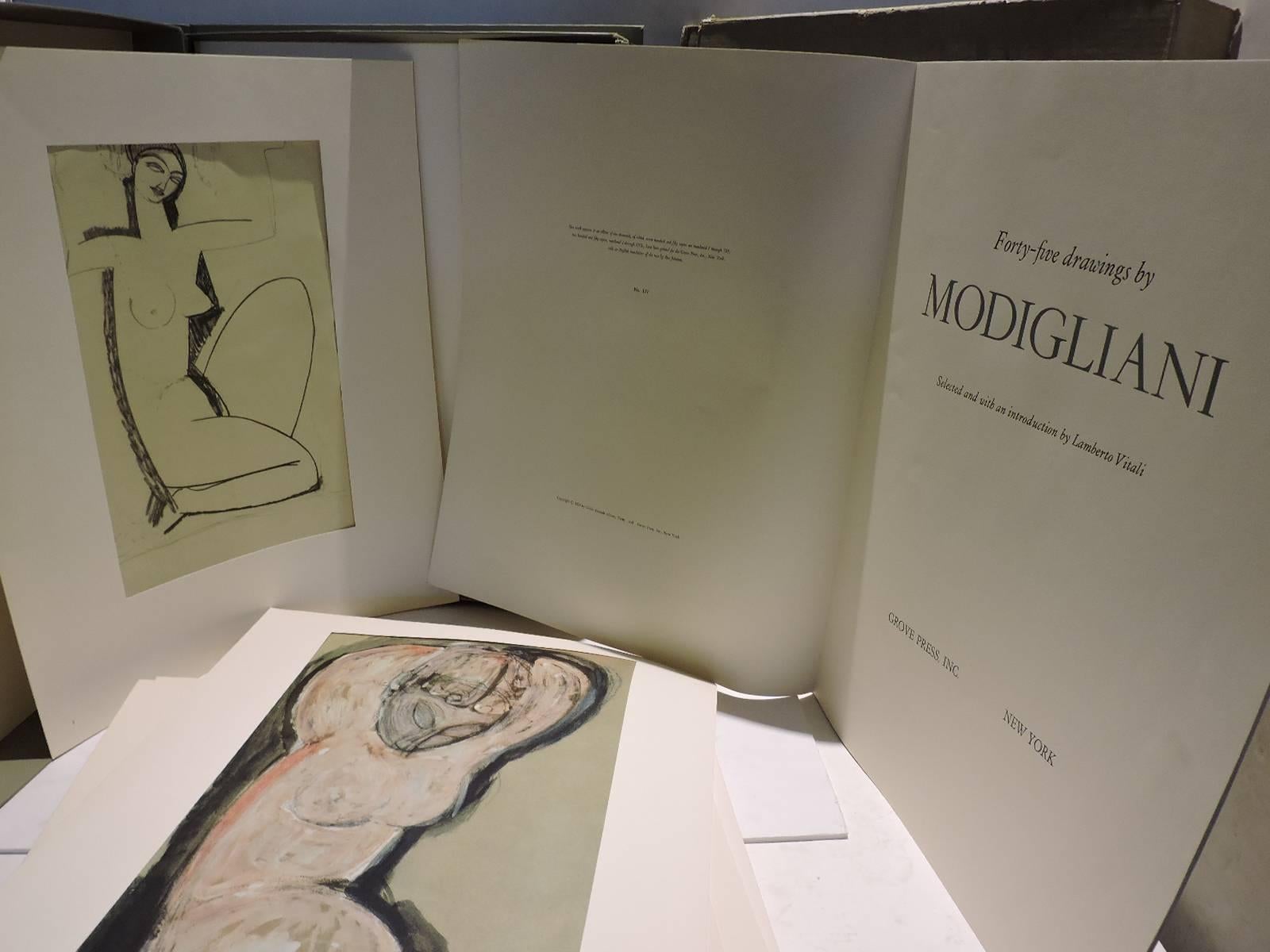 Forty-Five Drawings by Modigliani, Grove Press, Limited Edition Boxed Folio  4