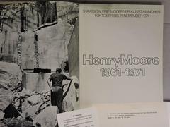 Henry Moore Signed 1st Ed.1971 Catalog, Staatsgalerie Moderner Kunst Munchen