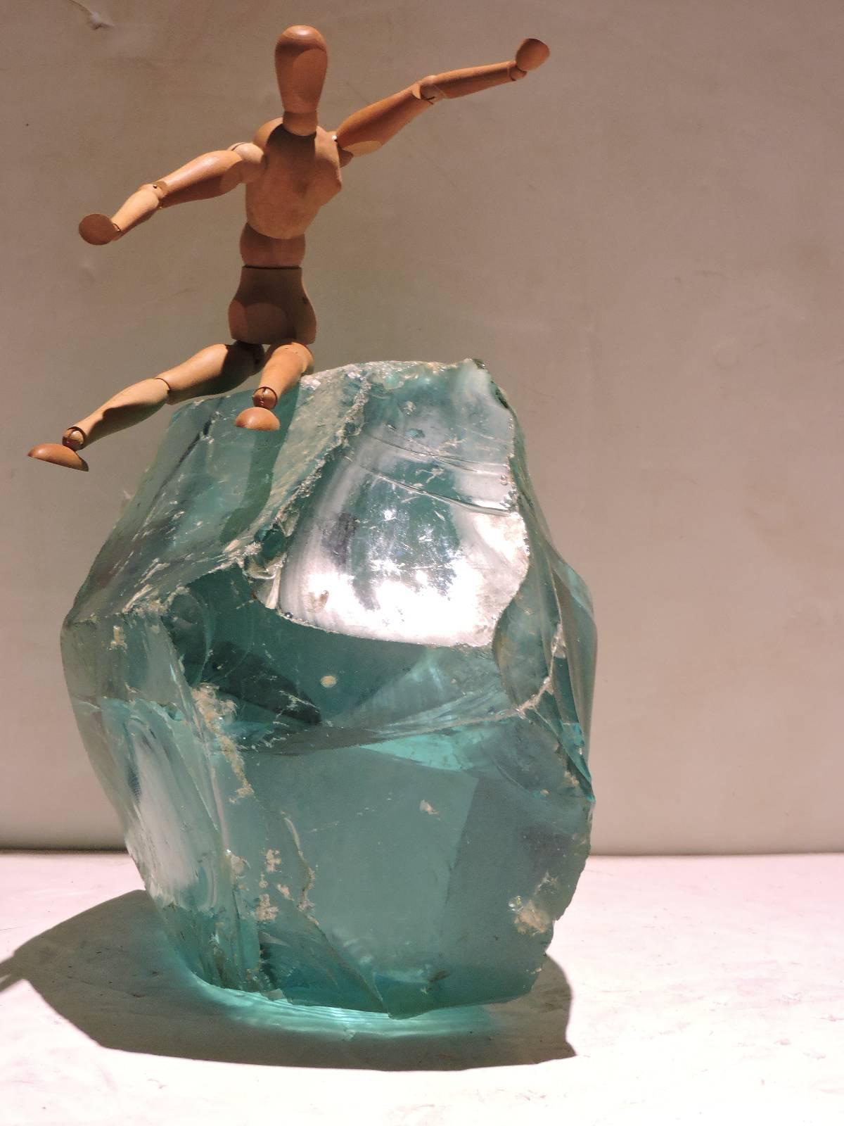 Other Massive Chunk of Old Factory Aqua Glass Cullet
