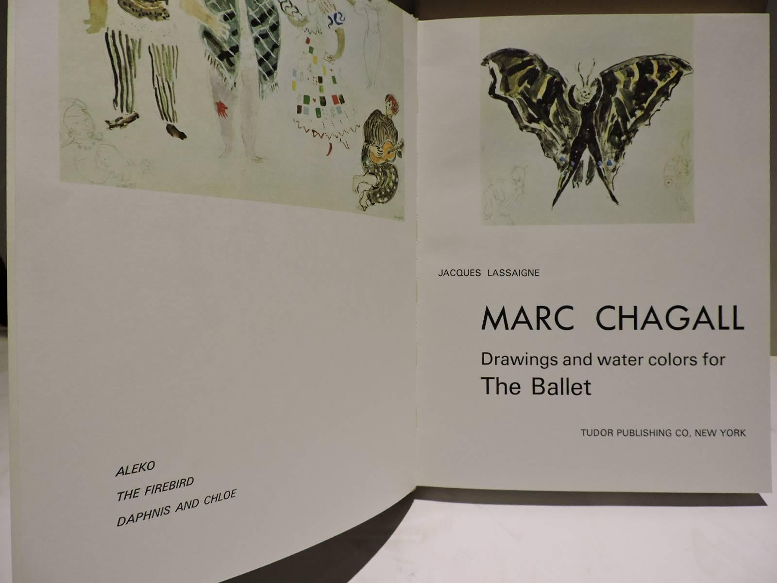 Marc Chagall - Images for the Ballet - 1st edition - Tudor Publishing Company. NY 1969 - printed in France -  this book was completed in 1969 - color plates printed by Mourlot Freres - the text by L'imprimerie Union. Sixty eight reproductions in