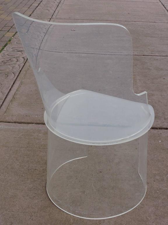 Barrel Back Lucite Chair For Sale at 1stDibs tall barrel chair