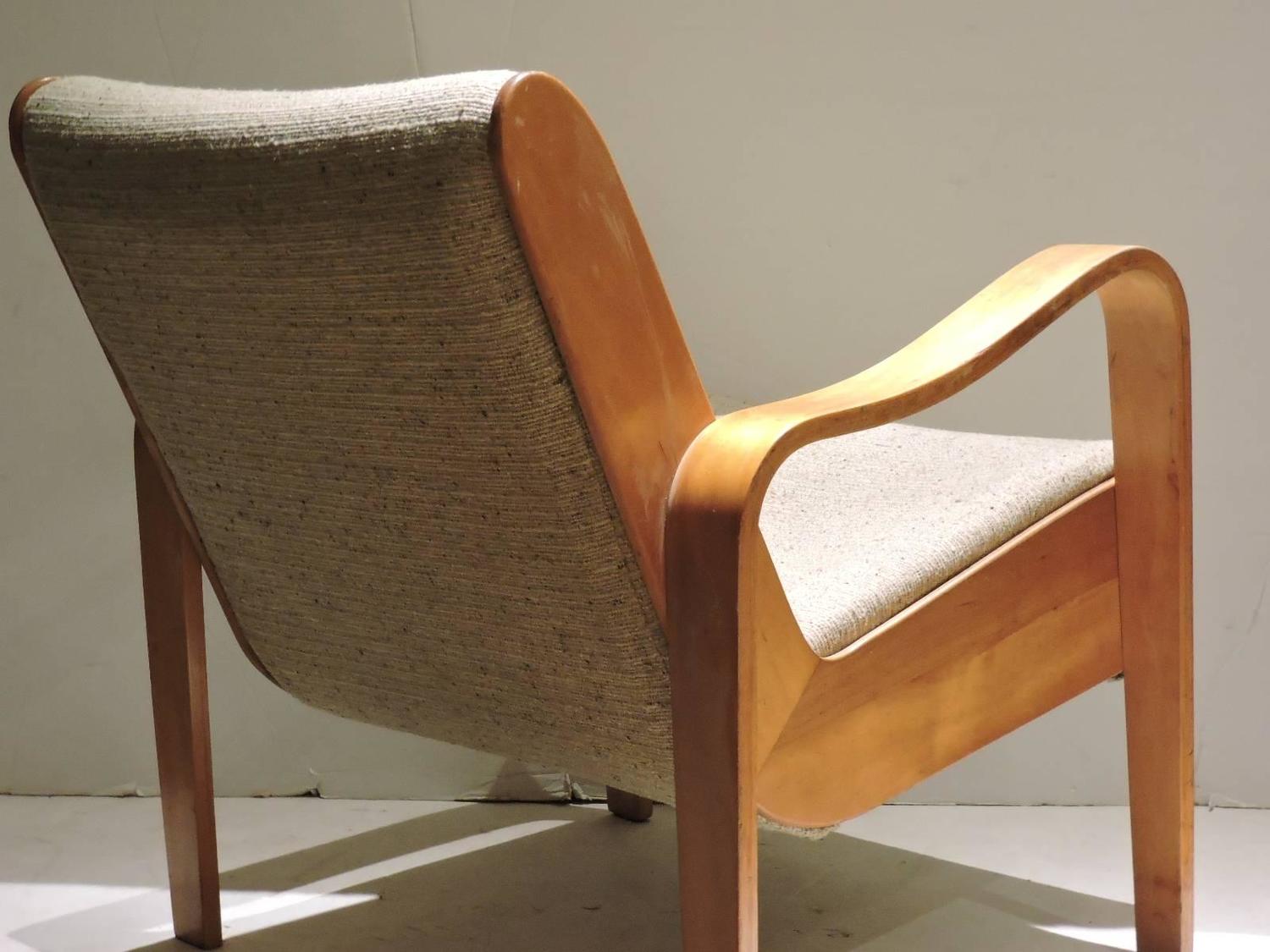 Unusual Bentwood Lounge Chair at 1stdibs