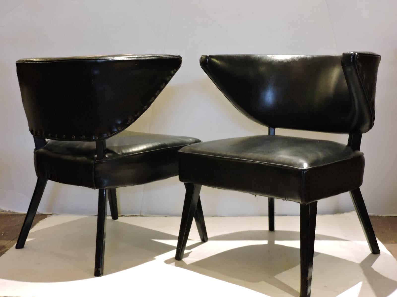 20th Century Hollywood Regency Lounge Chairs in the Style of William Haines