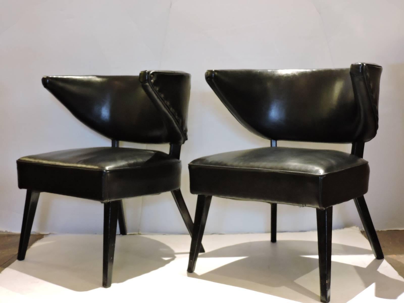Hollywood Regency Lounge Chairs in the Style of William Haines 3
