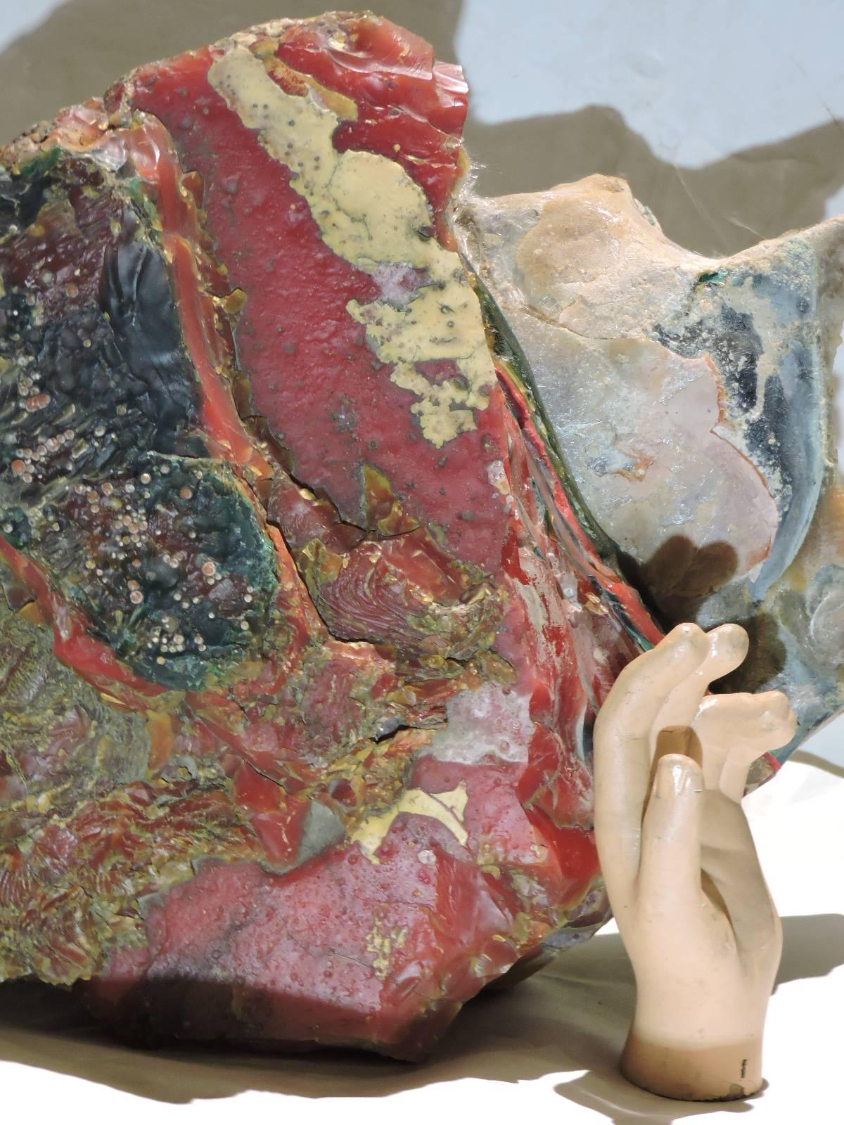 Massive Rough Fordite Slab Sculpture Object In Good Condition In Rochester, NY