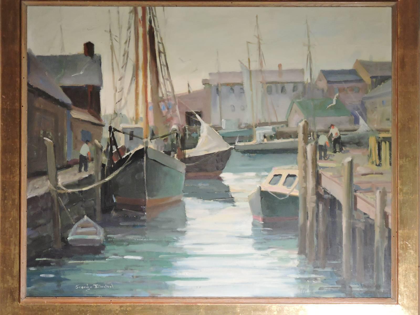 Cape Ann Harbor Scene Painting 4
