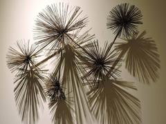 Large Urchin Pom Pom Wall Sculpture by C. Jere