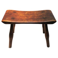 Antique Primitive Wood Stool