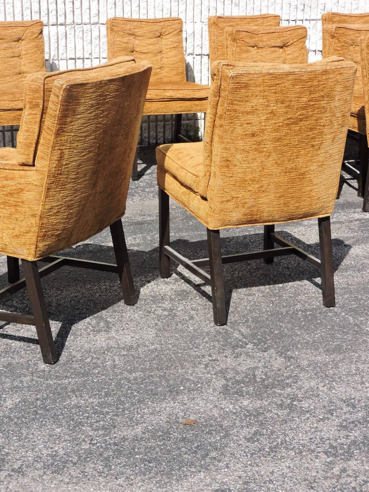 American  12 Dining Chairs by Harvey Probber for Directional