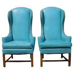 Wood Wingback Chairs