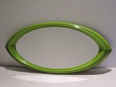 1970s Pop Art Oval Mirror in the Style of Verner Panton