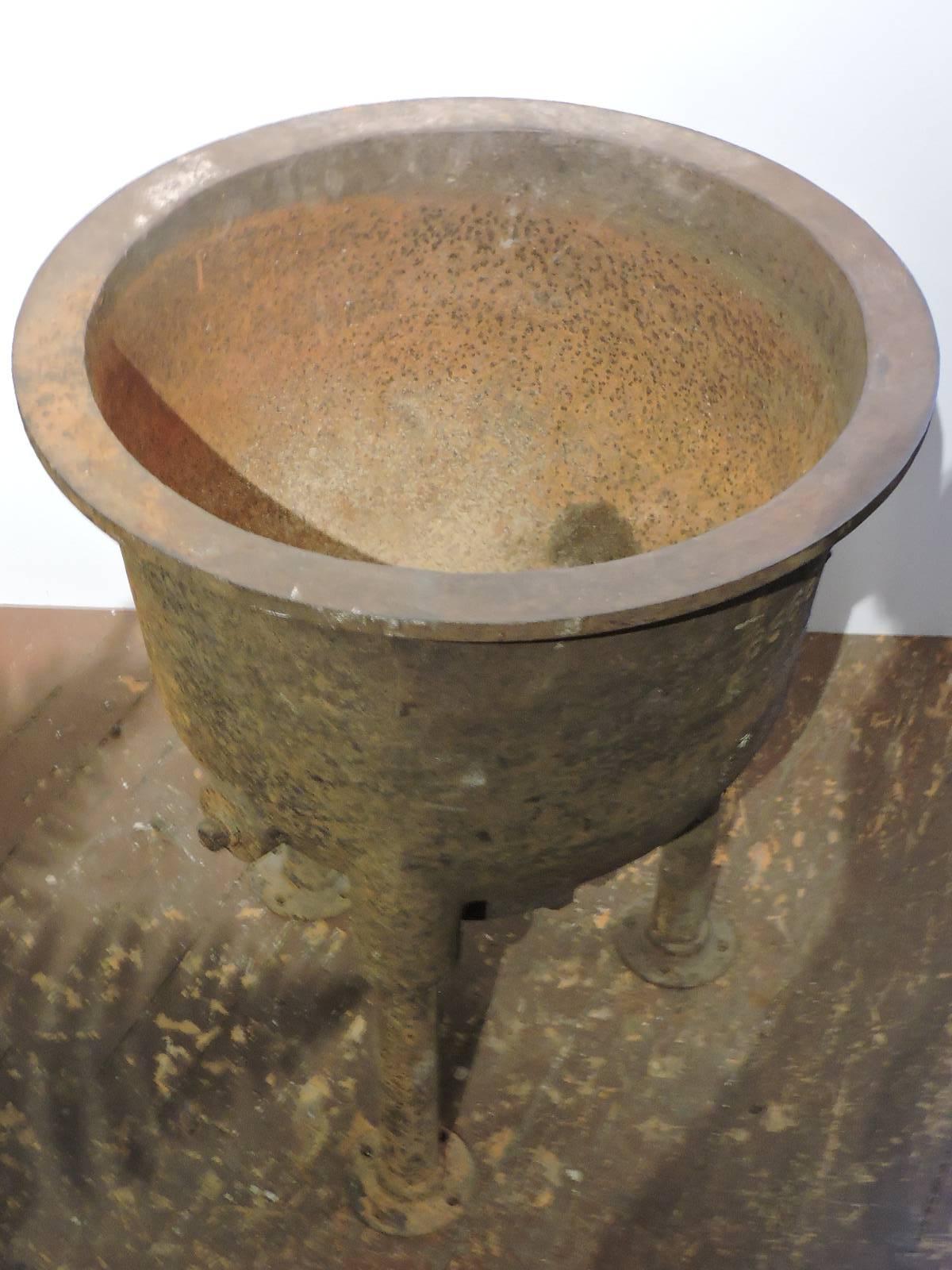 20th Century  Antique Industrial Cauldron