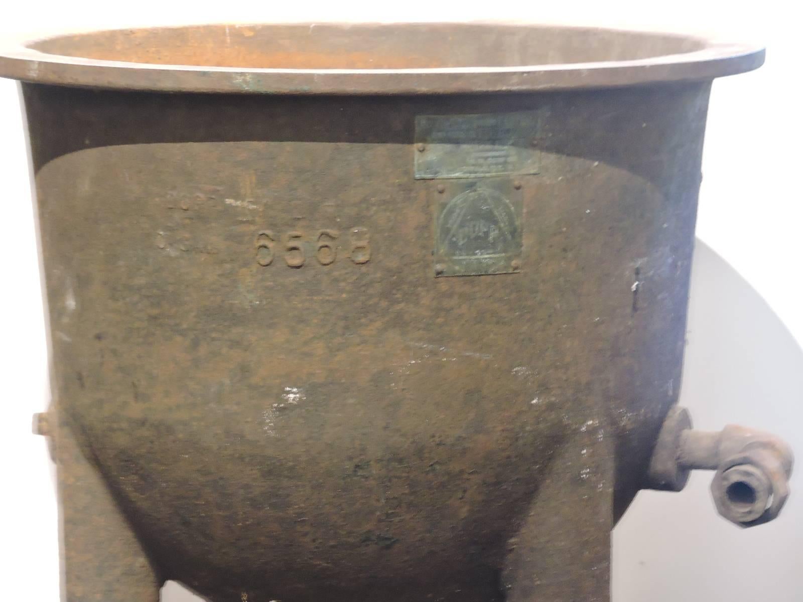 American  Antique Industrial Cauldron