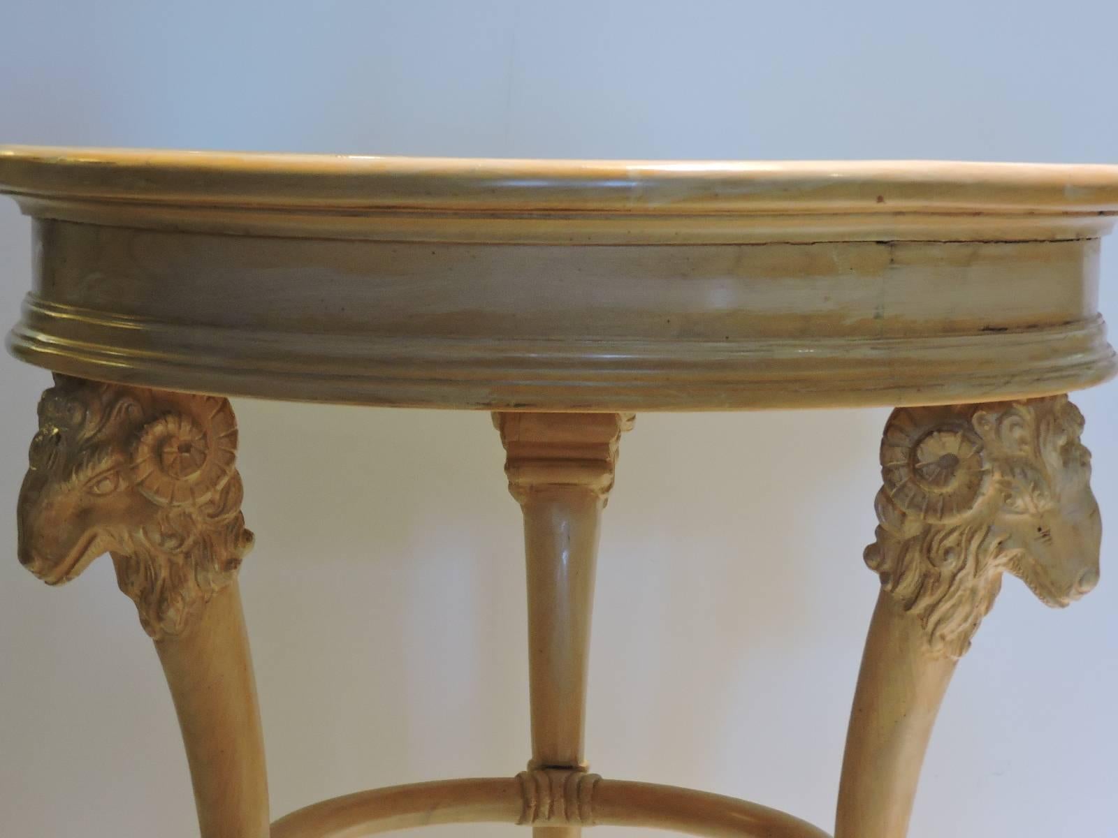 Neoclassical style Rams Head Center Table 2