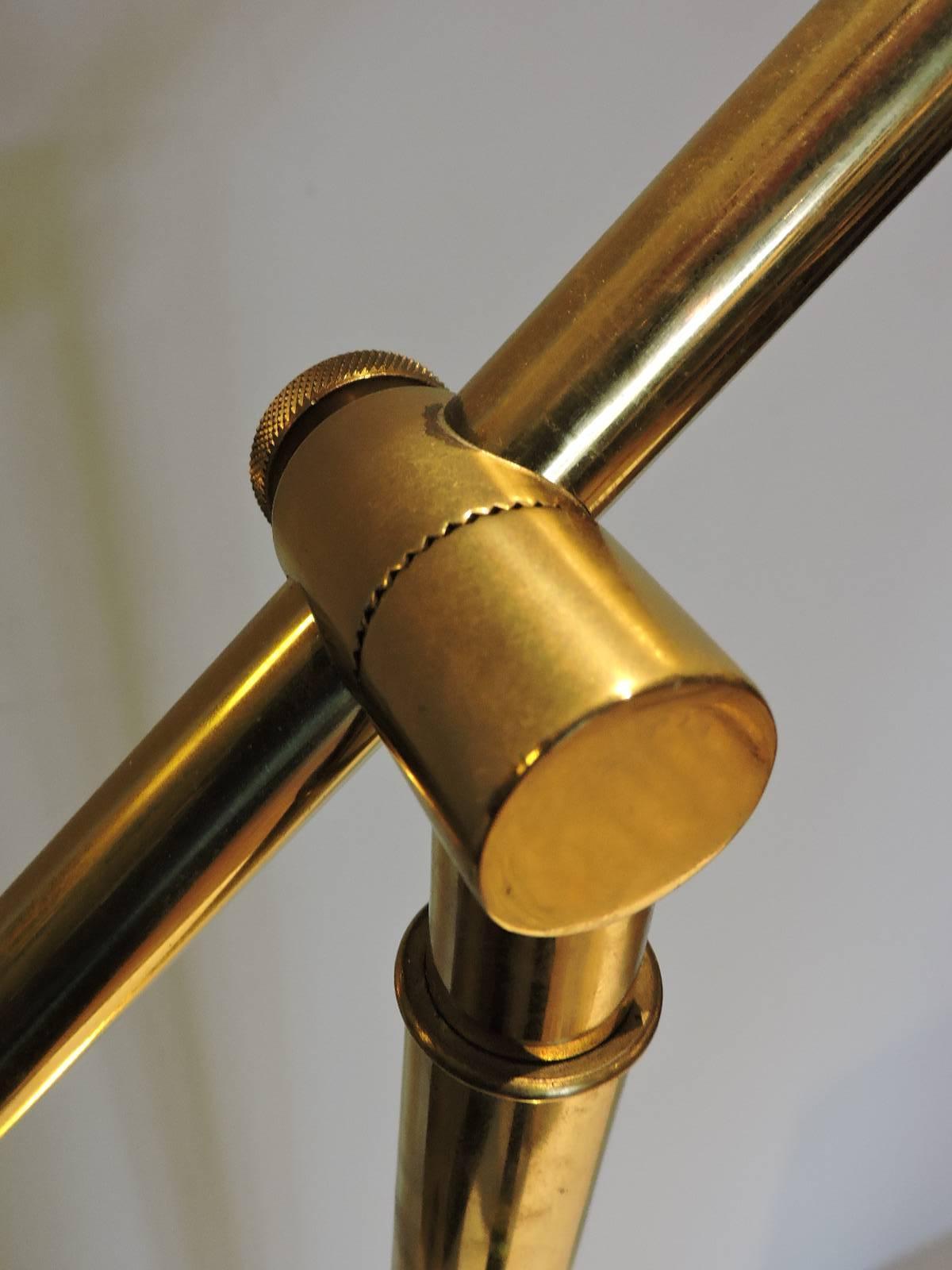 Frederick Cooper Golden Brass Pharmacy Style Floor Lamp 2