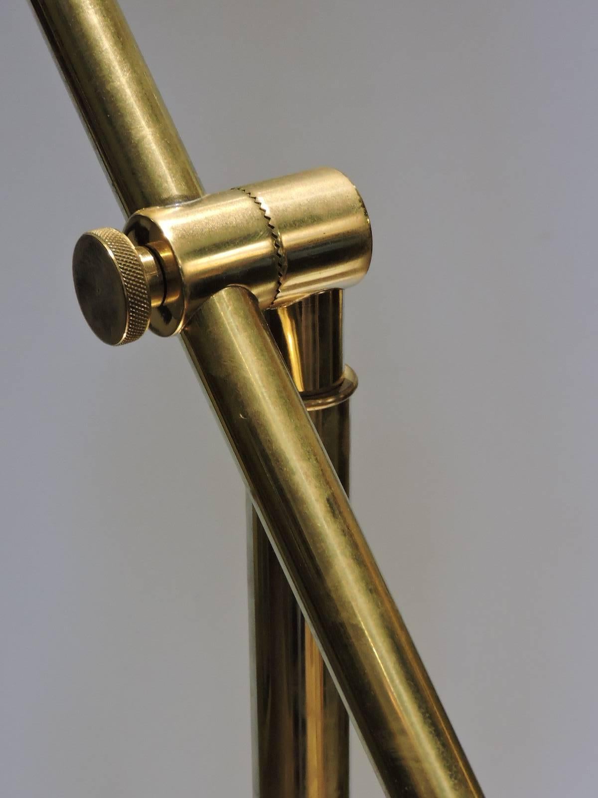 Frederick Cooper Golden Brass Pharmacy Style Floor Lamp 4