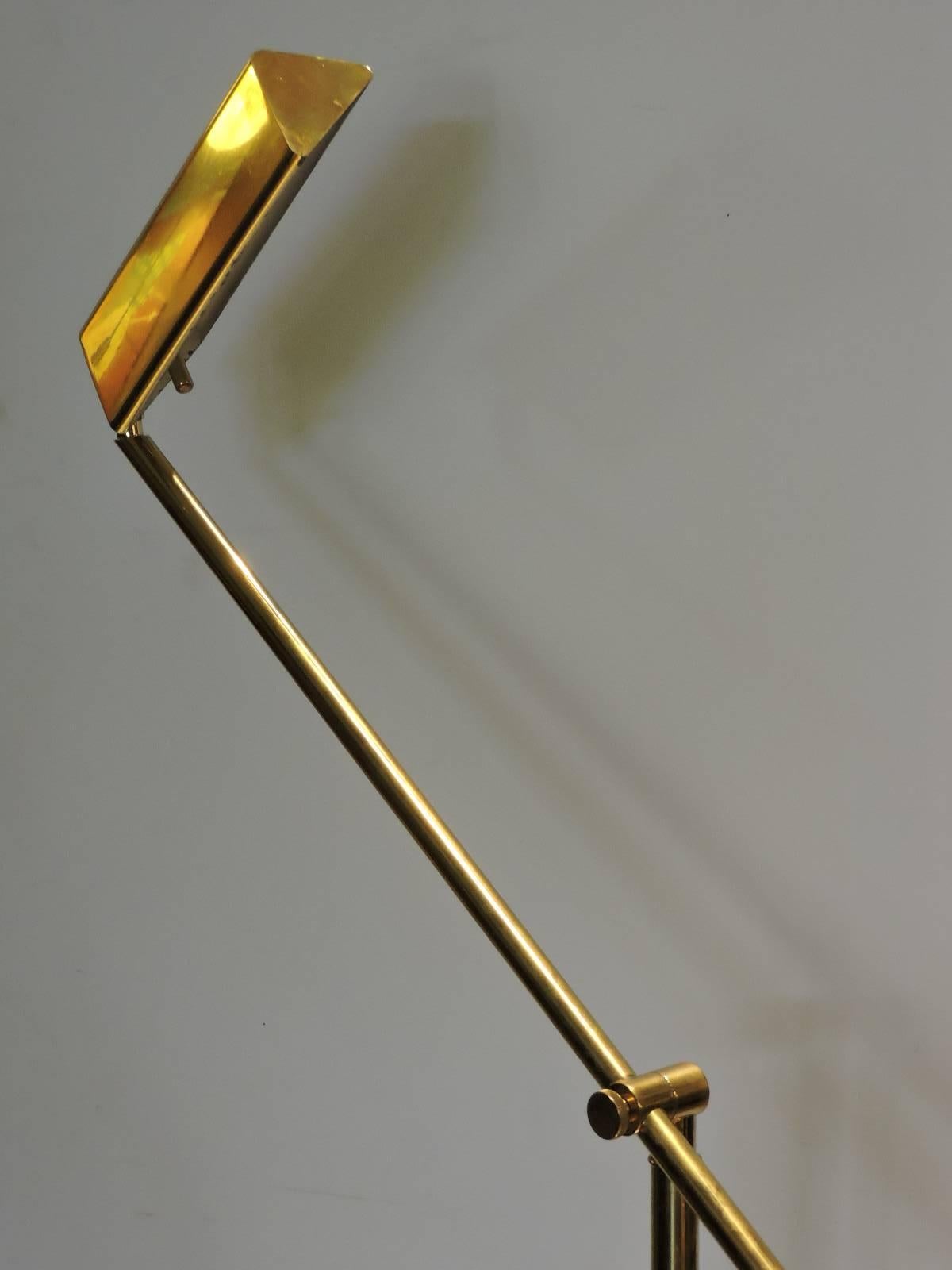 Frederick Cooper Golden Brass Pharmacy Style Floor Lamp 1
