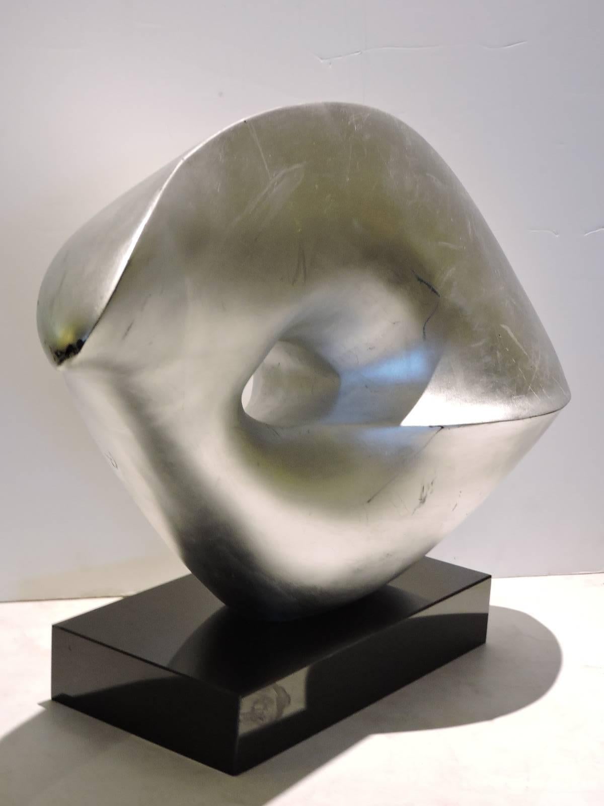 Mid-Century Modern Abstract Fiberglass Sculpture in the Style of Barbara Hepworth