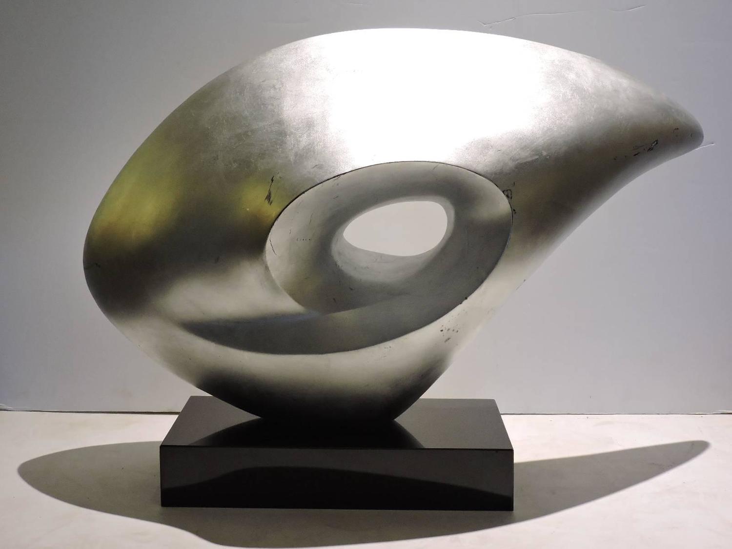 Abstract Fiberglass Sculpture in the Style of Barbara Hepworth at 1stdibs