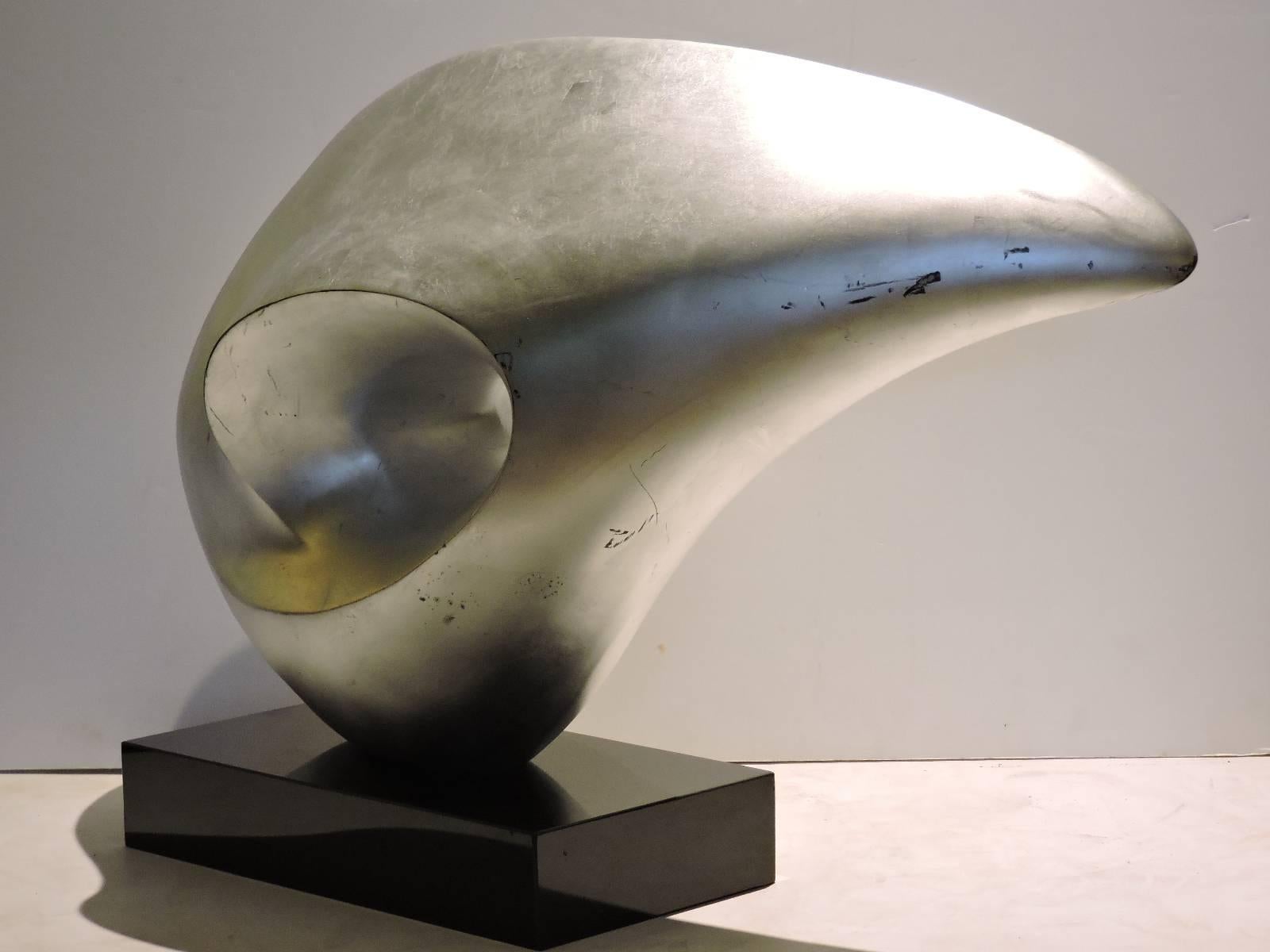 Abstract Fiberglass Sculpture in the Style of Barbara Hepworth In Excellent Condition In Rochester, NY