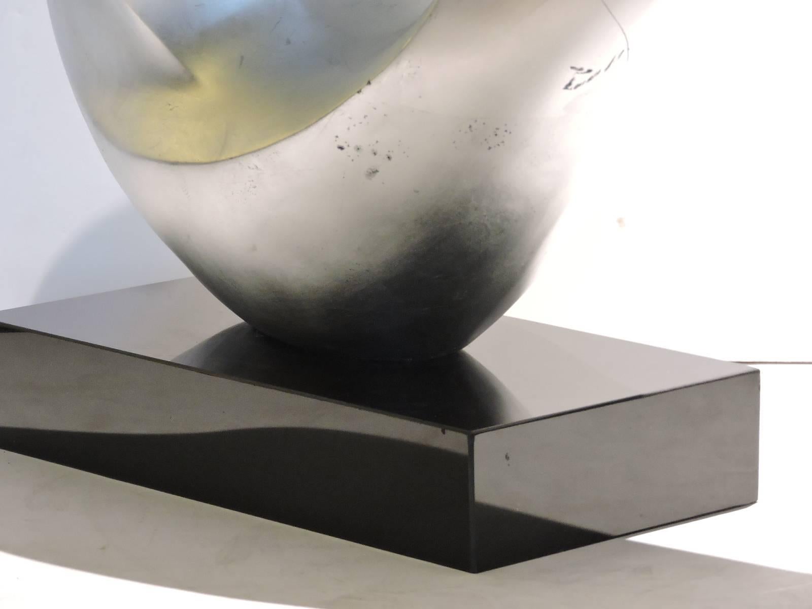 20th Century Abstract Fiberglass Sculpture in the Style of Barbara Hepworth