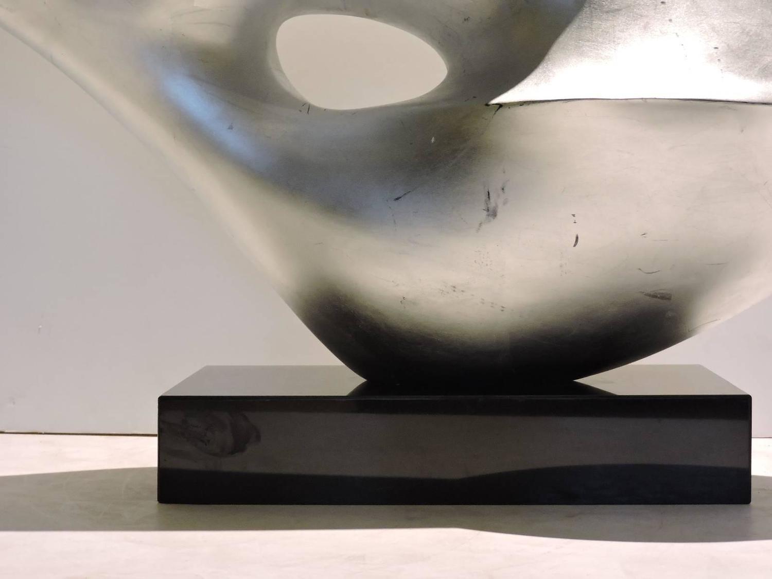 Abstract Fiberglass Sculpture in the Style of Barbara Hepworth at 1stdibs