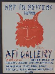 1961 Original Lithograph Exhibition Poster by Picasso