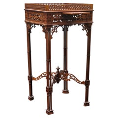 Chinese Chippendale Style Mahogany Tea Table, Circa 1970