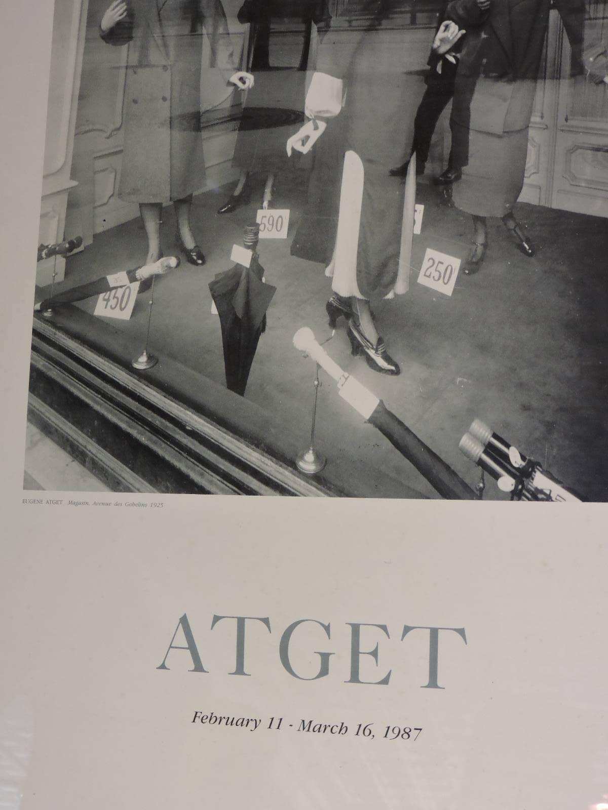 American Eugene Atget Exhibition Poster, International Museum of Photography, 1987