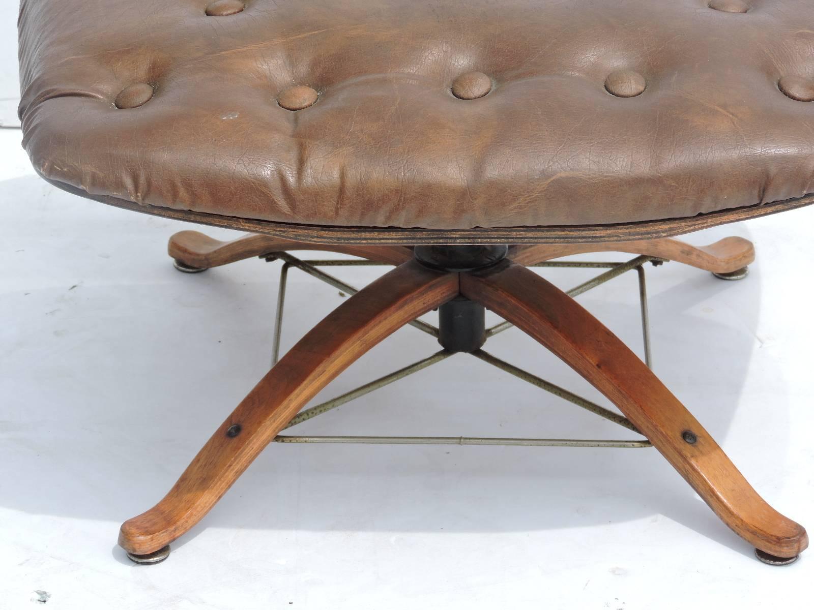 Bentwood Lounge Chair and Ottoman by George Mulhauser for Plycraft 3
