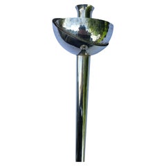 Candelabro postmoderno in argento placcato degli anni ’80, realizzato da David Palterer per Swid Powell