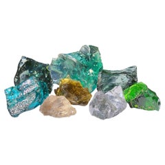 Old Collection 8 Antique Cullet - Reclaimed Industrial Factory Chunk Glass
