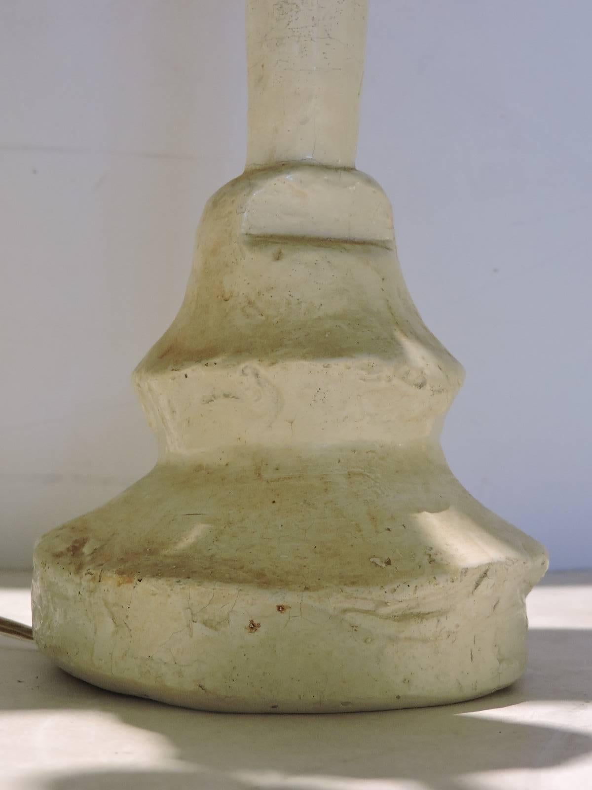 Plaster Table Lamp Giacometti 1
