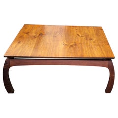 American Studio Craft Movement Floating Top Coffee Table, Signed Dated RM '77