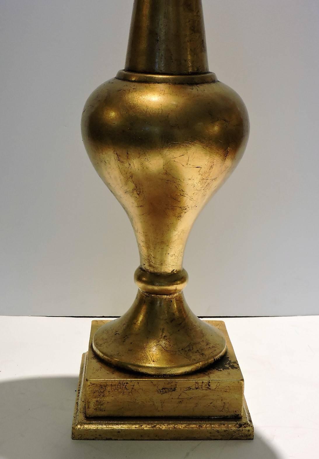 Italian  Hollywood Regency Gilded Lamp