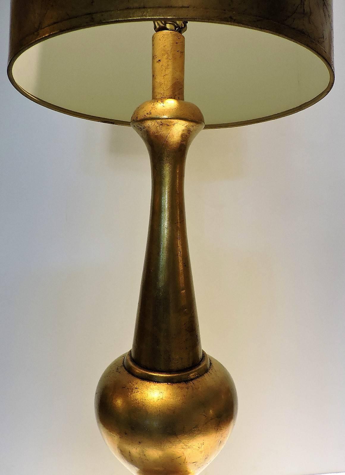 Gilt  Hollywood Regency Gilded Lamp