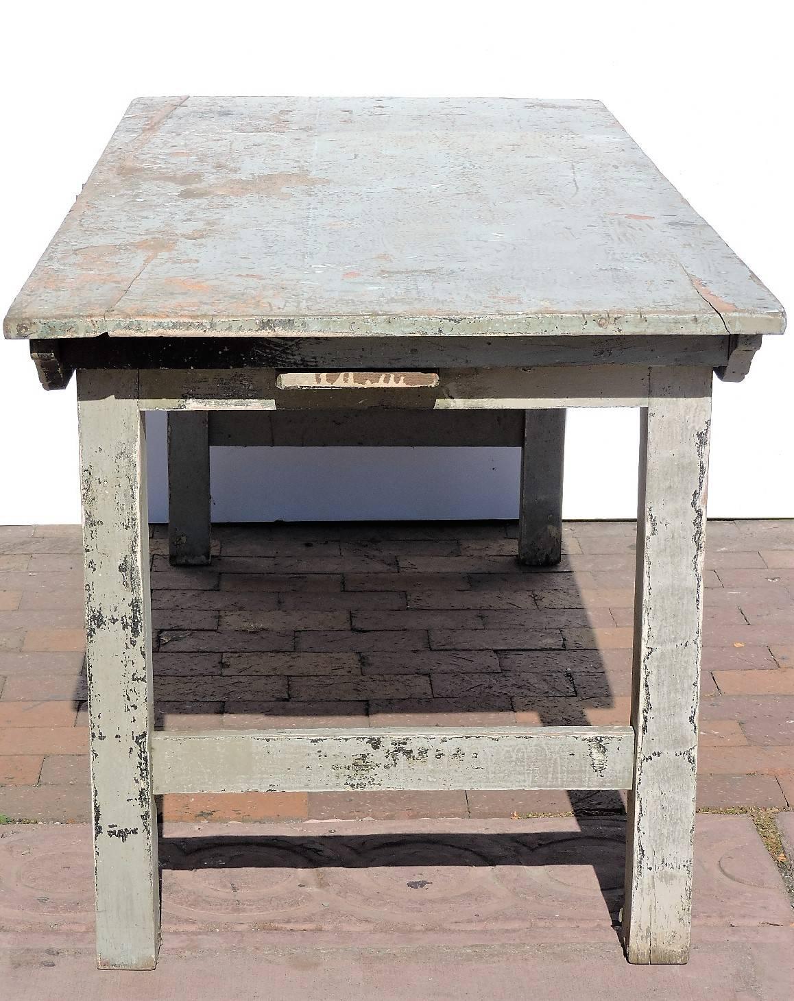Rustic  Antique Folding Farm Table