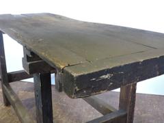 Antique American Industrial Carpenters Work Table Bench
