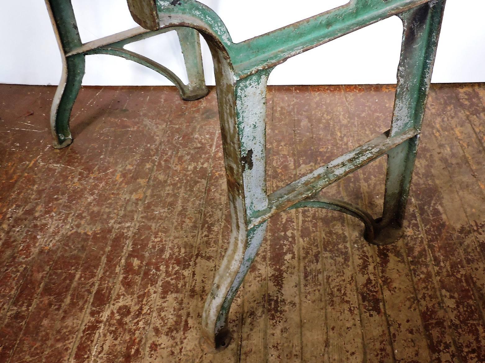 Antique  Industrial Work Table In Good Condition In Rochester, NY