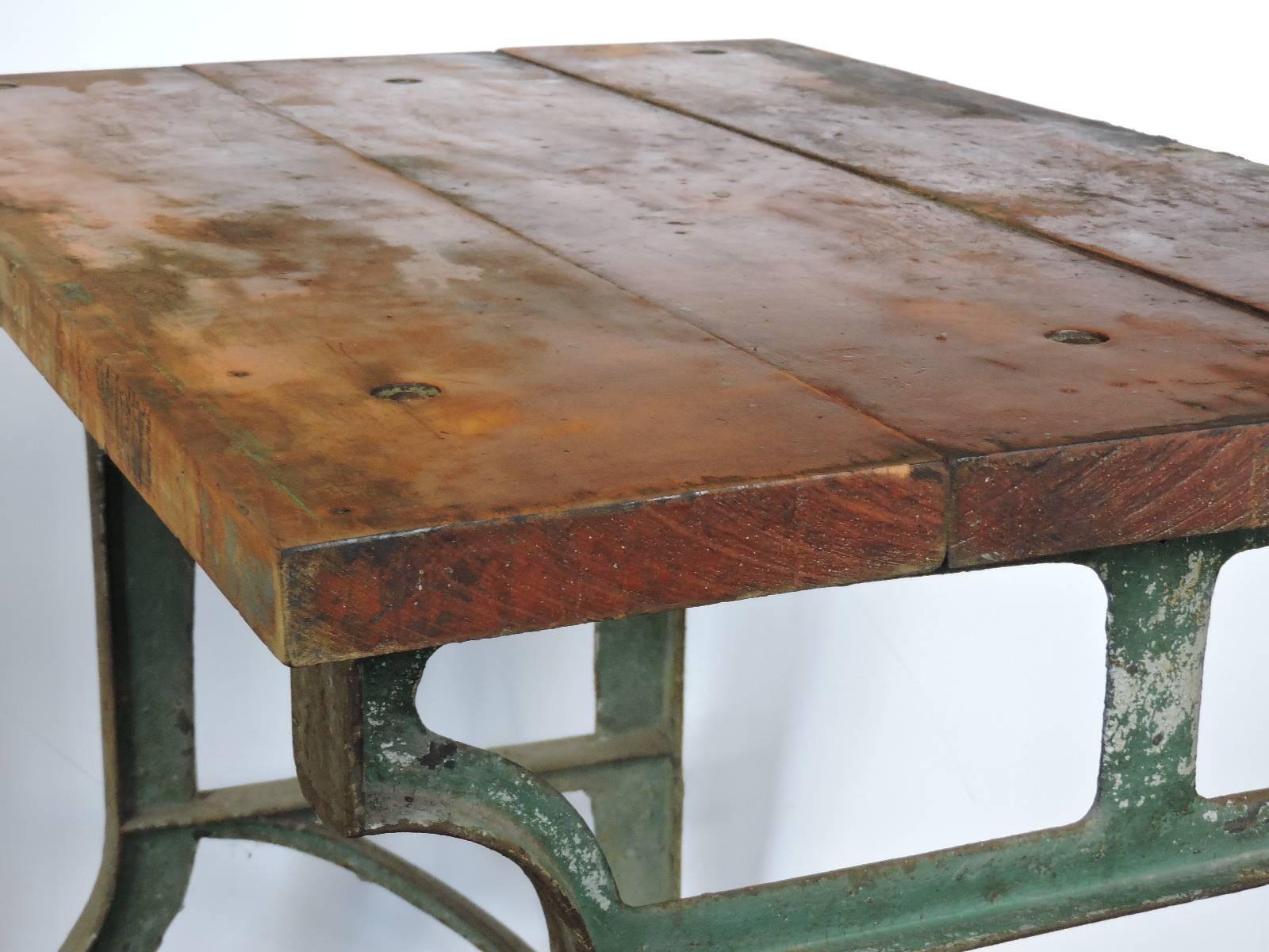 20th Century Antique  Industrial Work Table