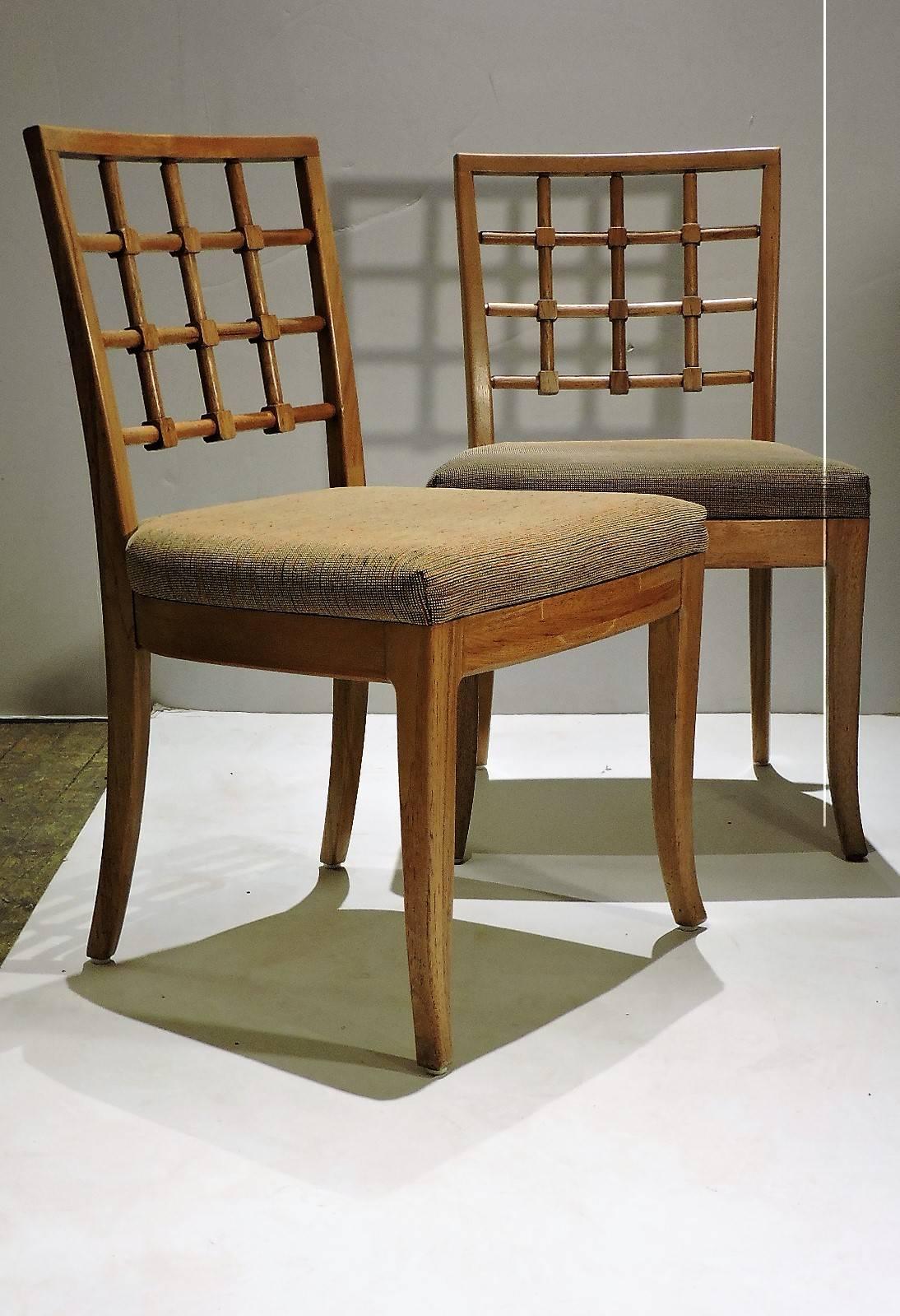 American Modernist Lattice Back Chairs 