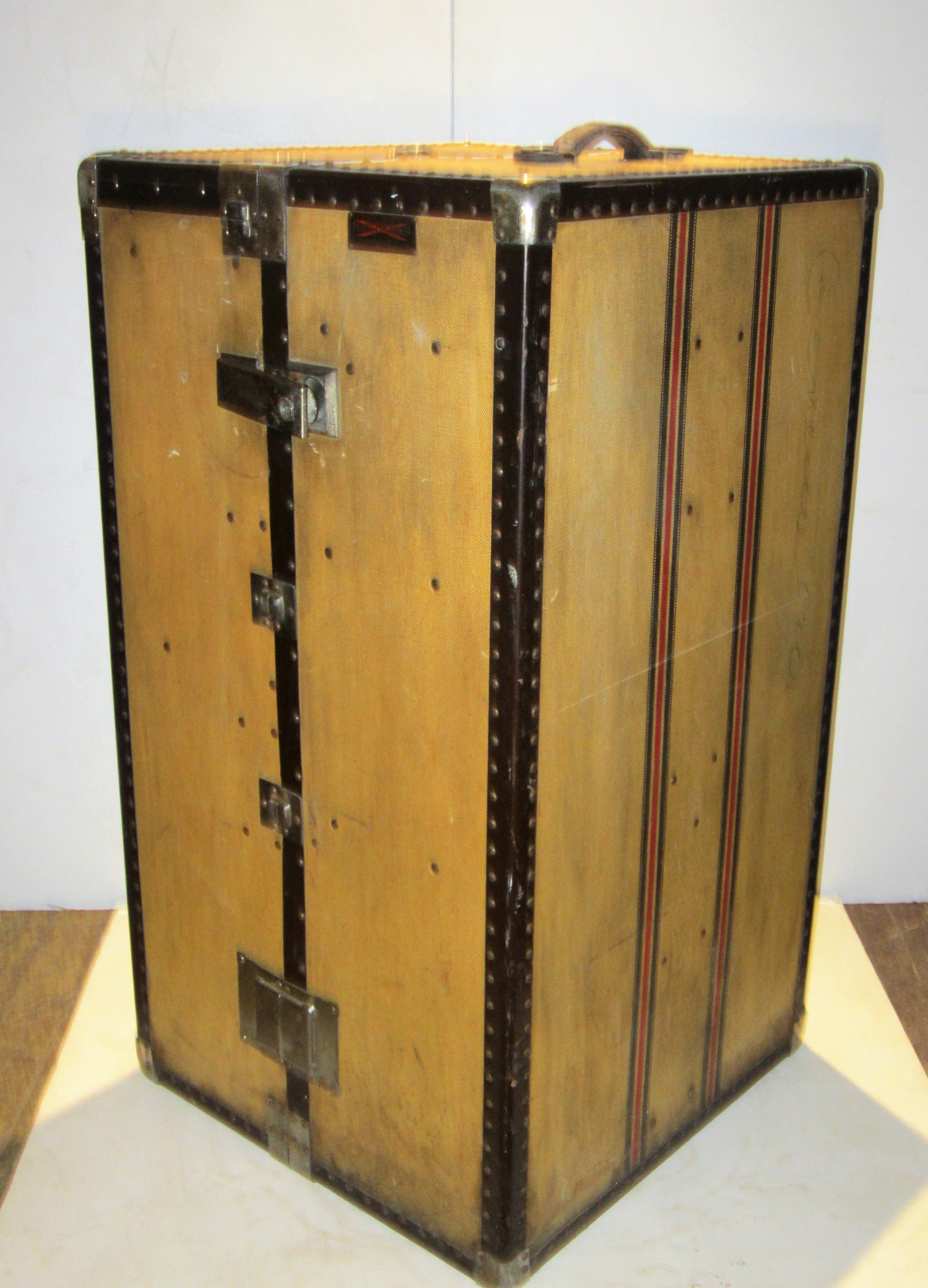 Antique Wardrobe Steamer Trunk Hartmann At 1stdibs