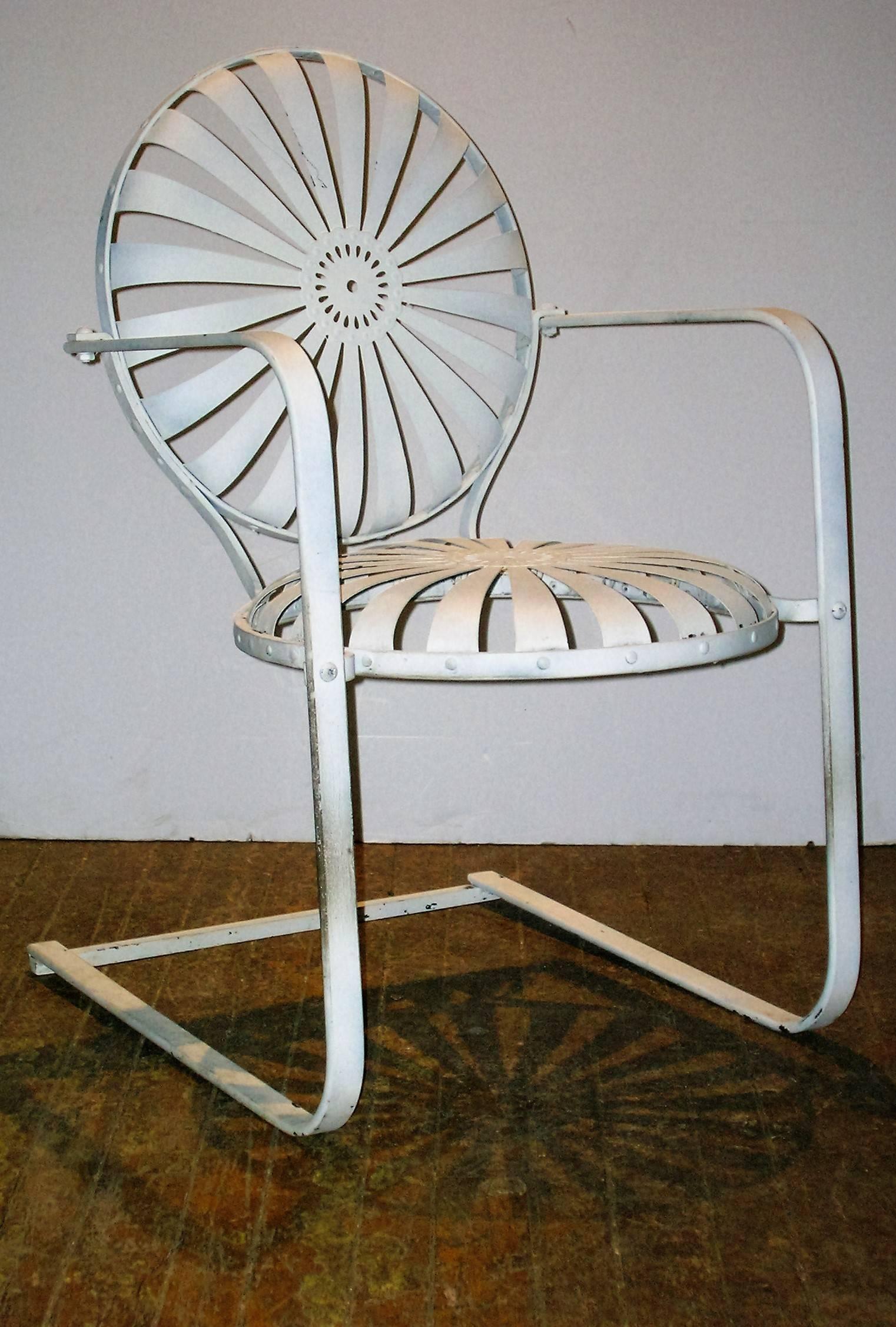 Art Deco 1930s Iron Garden Chairs Francois Carre