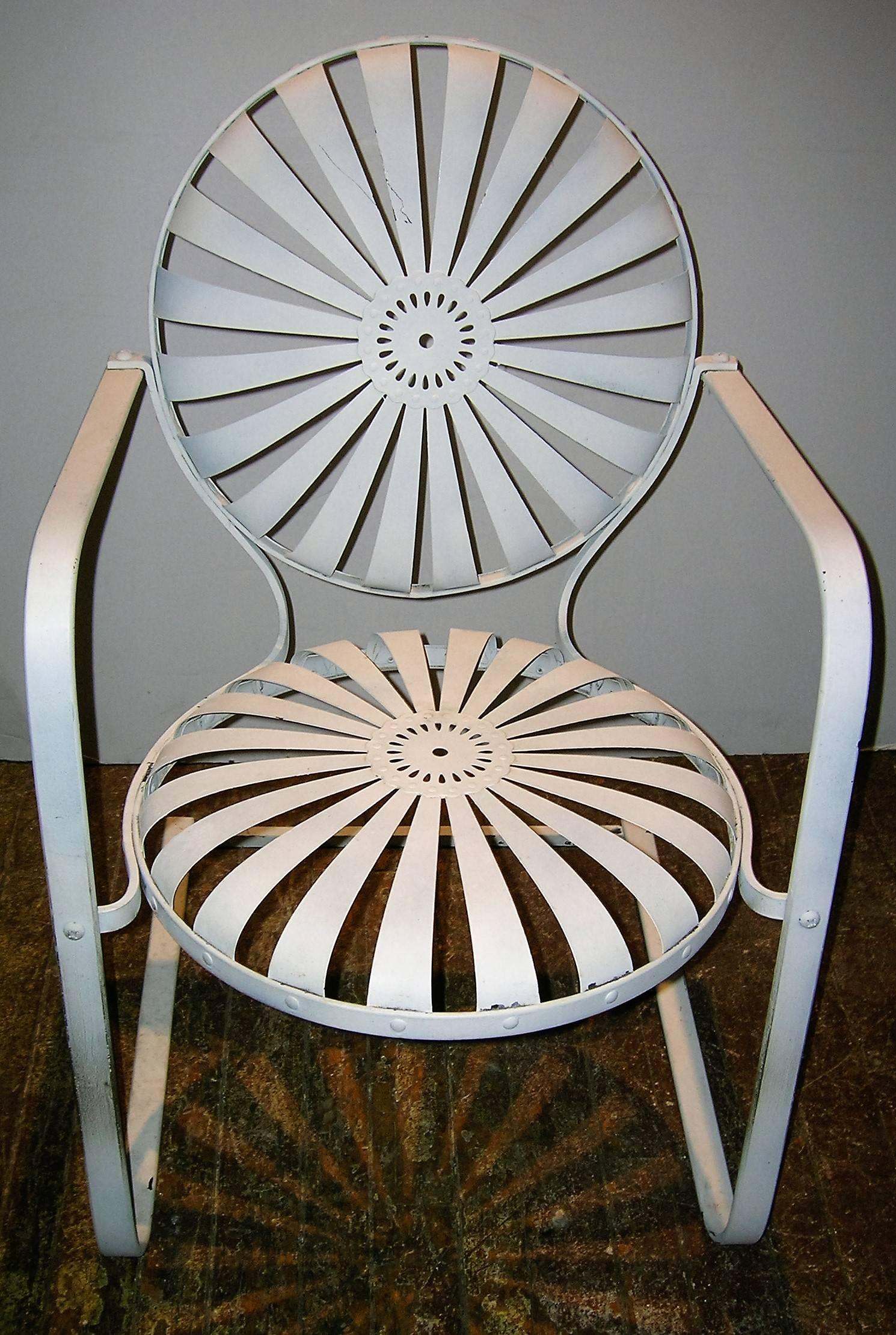 1930s Iron Garden Chairs Francois Carre 1