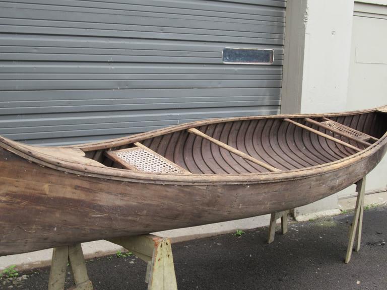 Antique Adirondack Canoe at 1stdibs