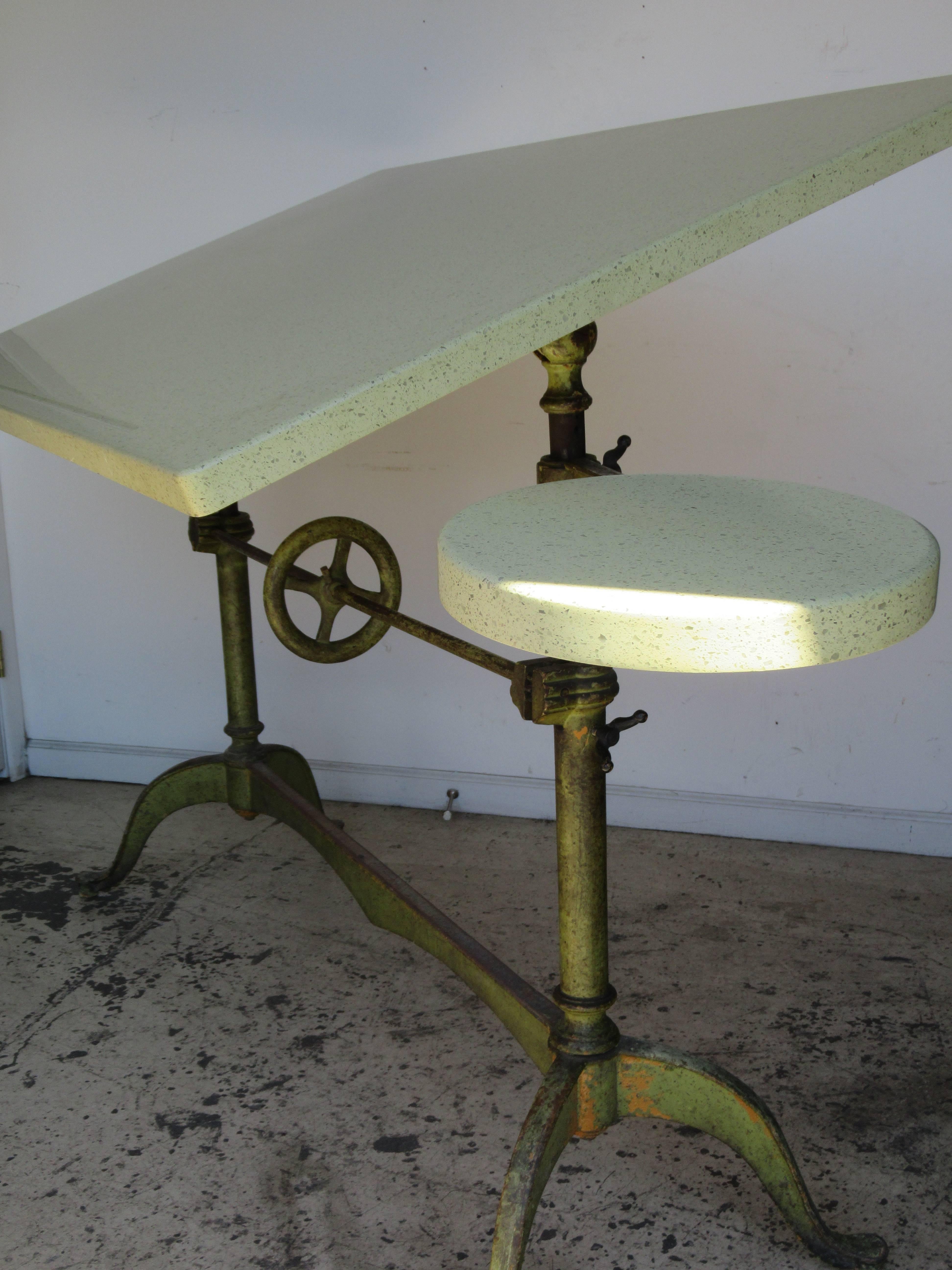 Iron Antique Keuffel & Esser Drafting Table